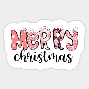 Cute and Pink Christmas Sticker